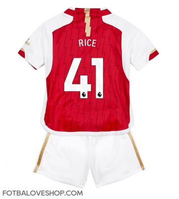 Arsenal Declan Rice #41 Dětské Domácí Dres 2023-24 Krátký Rukáv (+ trenýrky)
